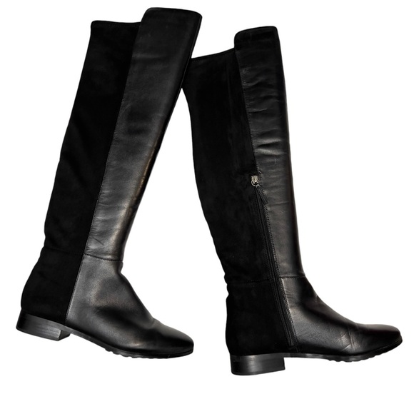 WHBM Over The Knee Tall Rowan Black Strap Equestrian Riding Winter Chic Boot - Picture 3 of 16